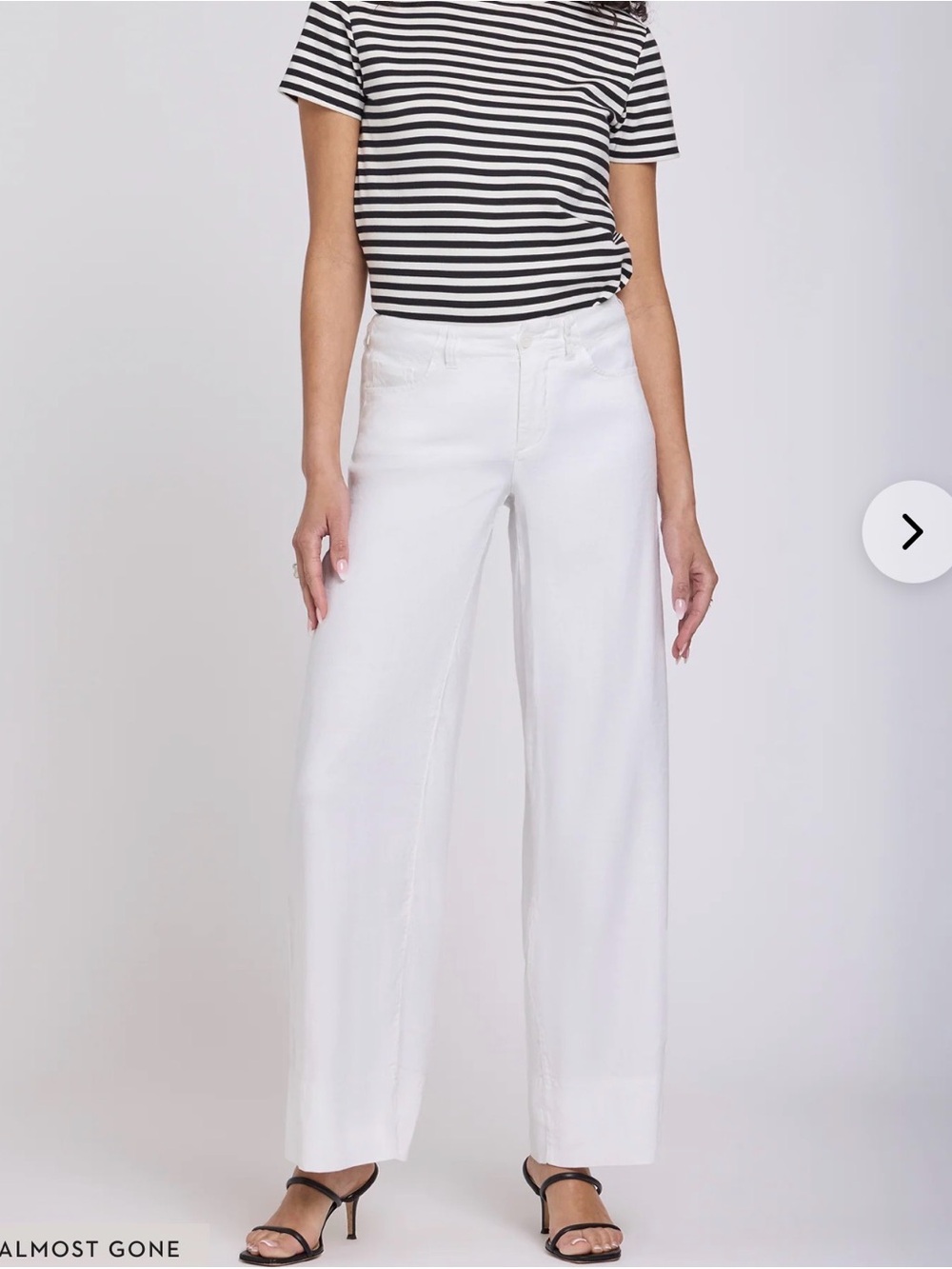 NYDJ Optic White 5-Pckt Wide Leg Trouser Tag